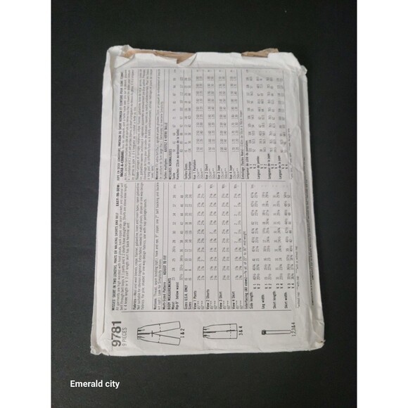 Vtg Simplicity 9784 Womens Sz 6-14 Skirt Fuss Free Fit Sewing Pattern Cut Taylor - Picture 5 of 7